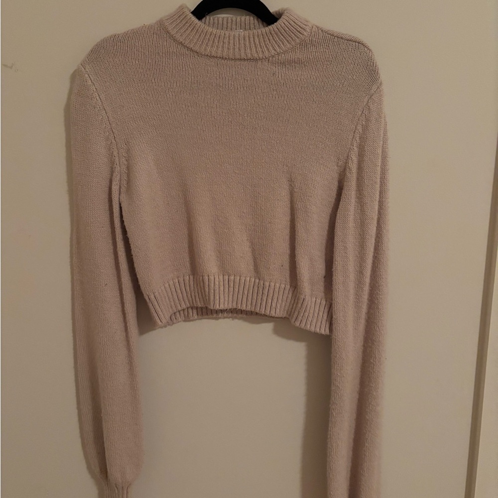 Garage Women's Beige Turtleneck Sweater
